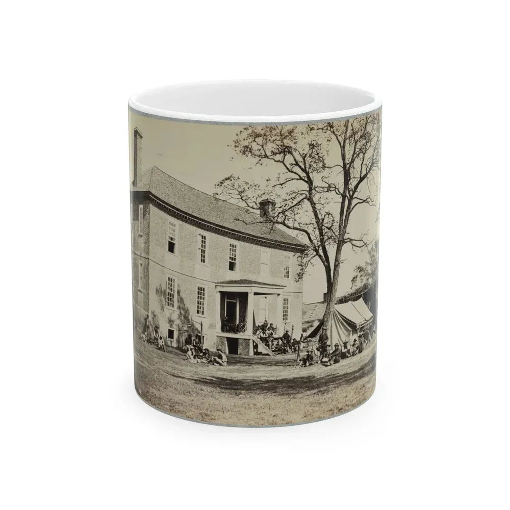 Bolling House Originally Named  Mitchell's  (Later  Bull Hill ), Possibly Located In Hopewell, Va.(2) (U.S. Civil War) White Coffee Mug 11oz - Go Mug Yourself