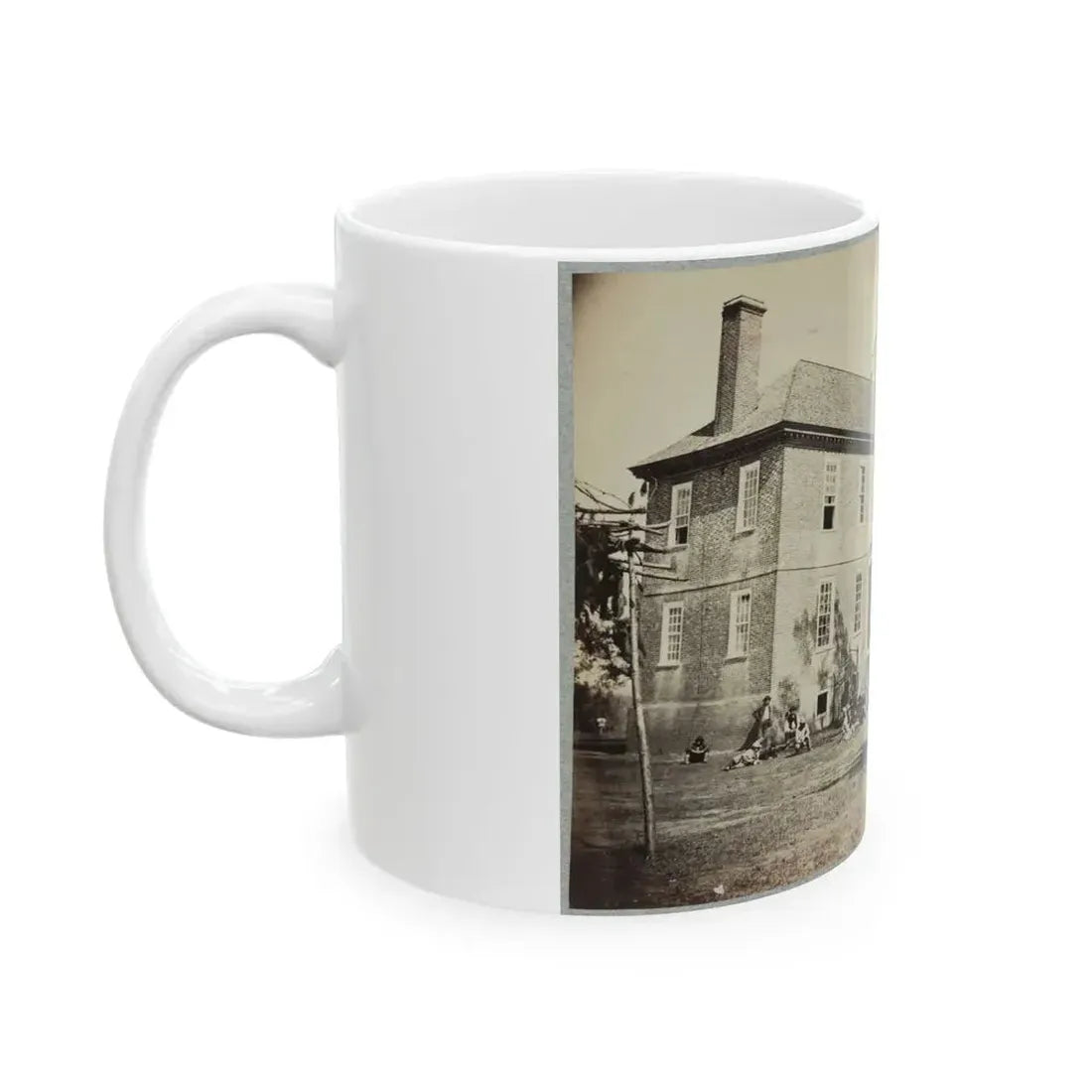 Bolling House Originally Named  Mitchell's  (Later  Bull Hill ), Possibly Located In Hopewell, Va.(2) (U.S. Civil War) White Coffee Mug - Go Mug Yourself