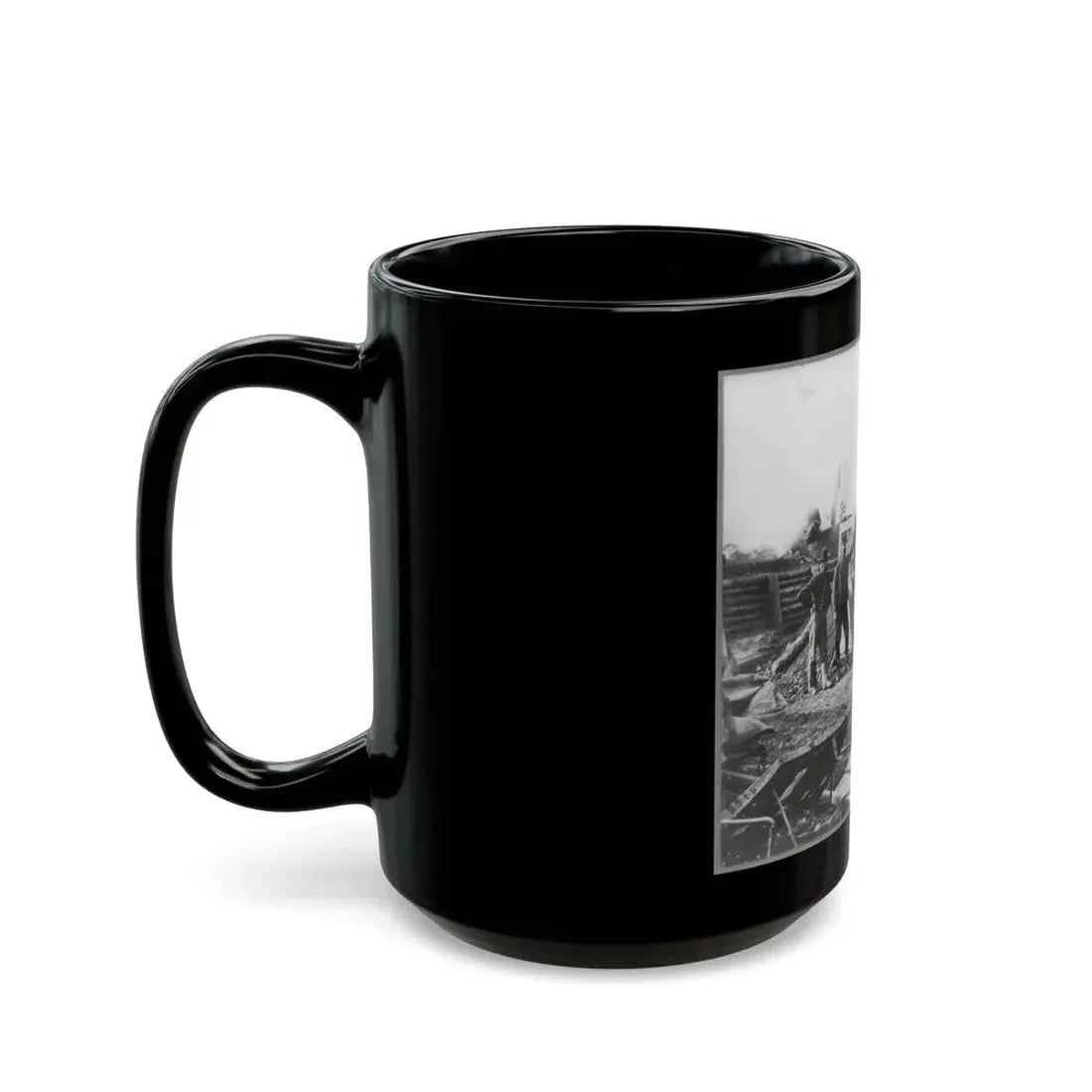 Bomb Proof Quarters In Fort Burnham (U.S. Civil War) Black Coffee Mug - Go Mug Yourself