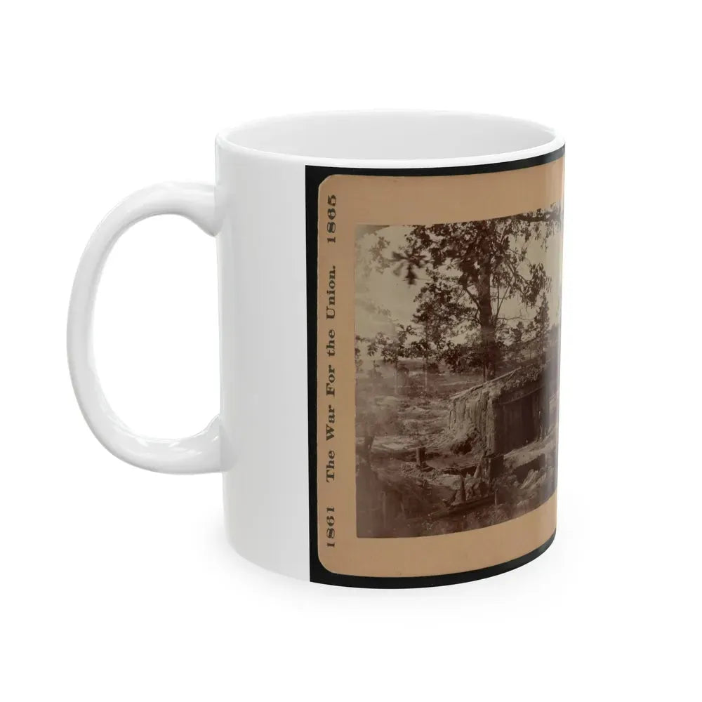 Bomb-Proof Restaurant On The Petersburg Line 001 (U.S. Civil War) White Coffee Mug - Go Mug Yourself