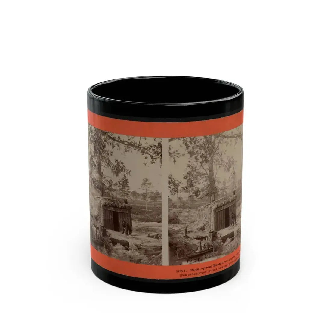 Bomb-Proof Restaurant On The Petersburg Line (U.S. Civil War) Black Coffee Mug 11oz - Go Mug Yourself