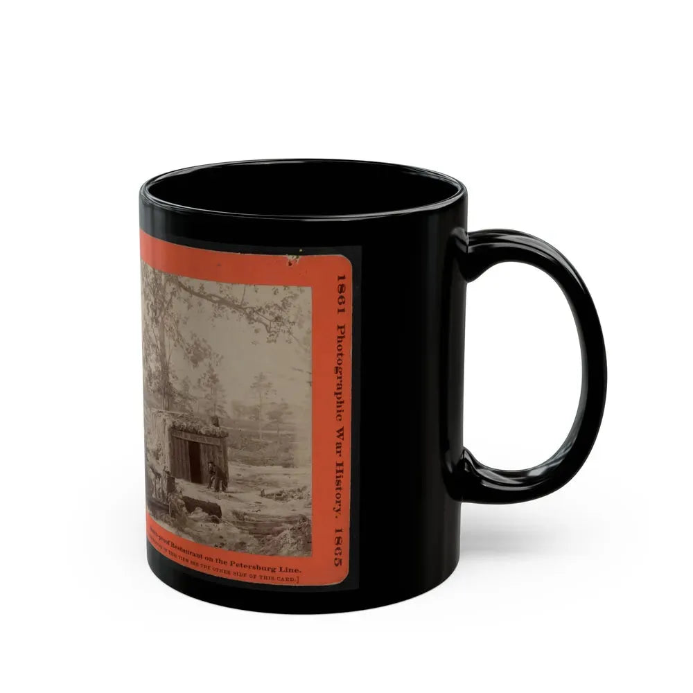 Bomb-Proof Restaurant On The Petersburg Line (U.S. Civil War) Black Coffee Mug - Go Mug Yourself