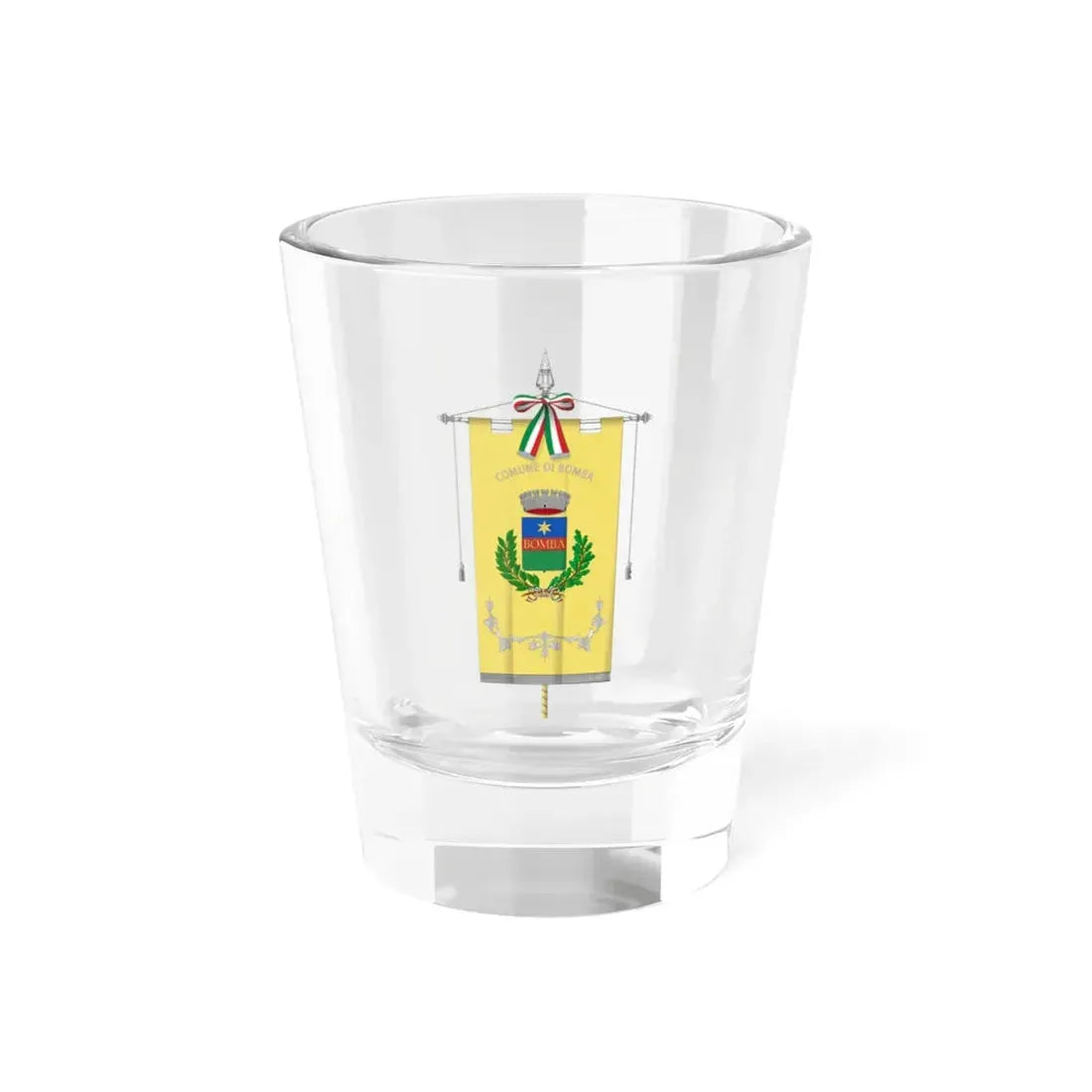 Bomba Italia-Gonfalone (Italy) Shot Glass 1.5oz 1.5oz - Go Mug Yourself