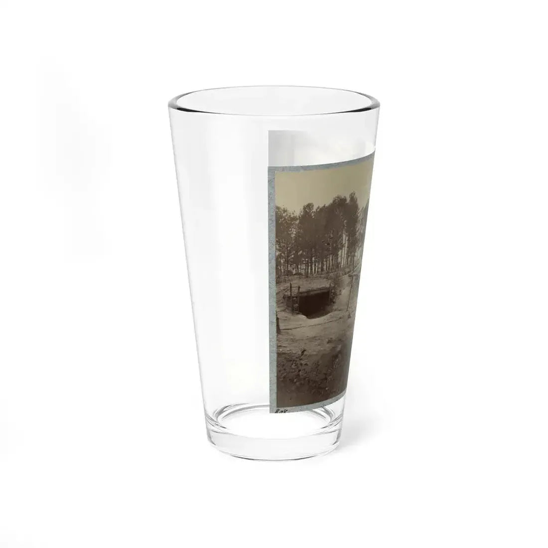 Bombproof Huts In The Front Line Before Petersburg, August 10, 1864 (U.S. Civil War) Pint Glass 16oz - Go Mug Yourself