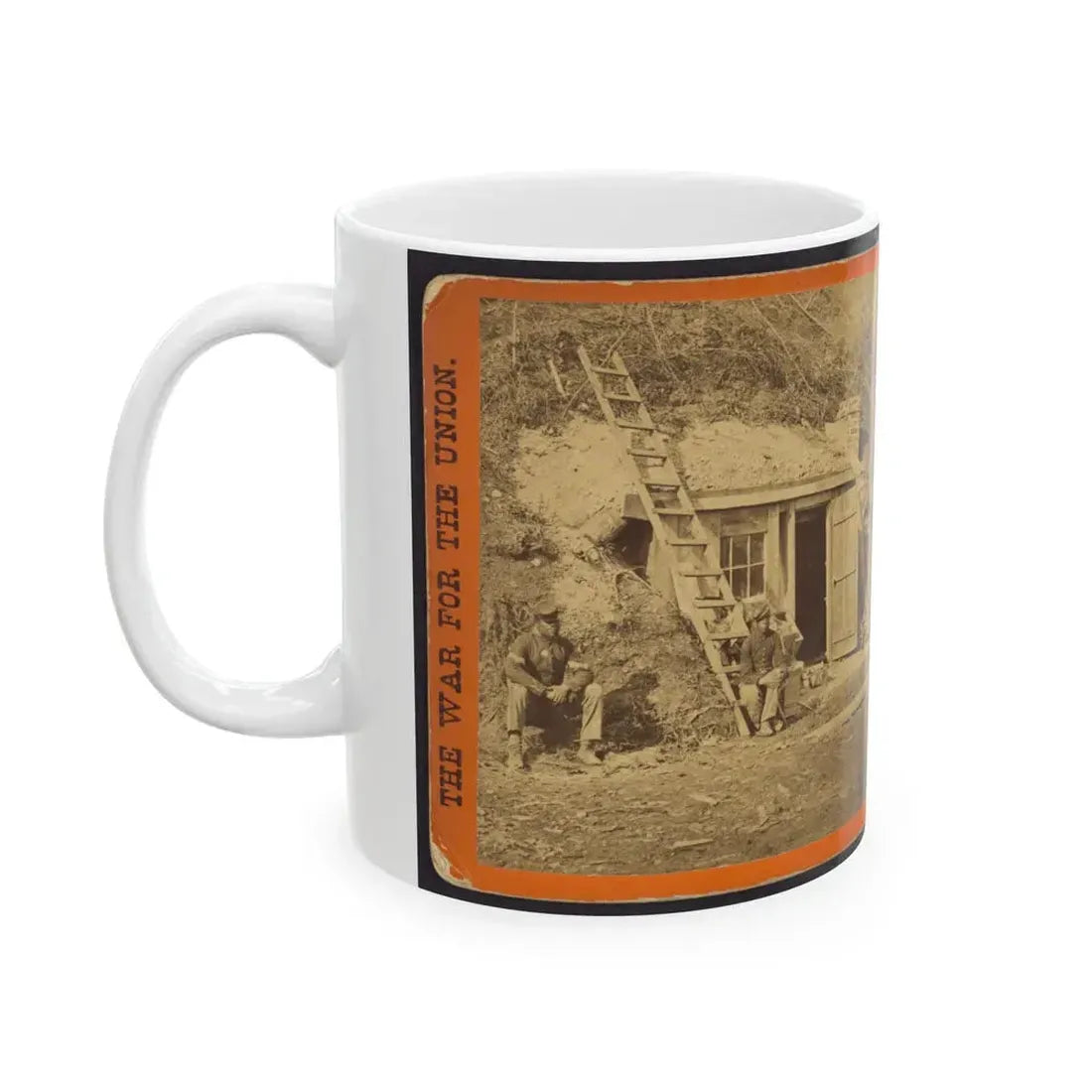 Bombproof Quarters Of Maj. Strong, At Dutch Gap, 16th N.Y. Artillery (U.S. Civil War) White Coffee Mug - Go Mug Yourself