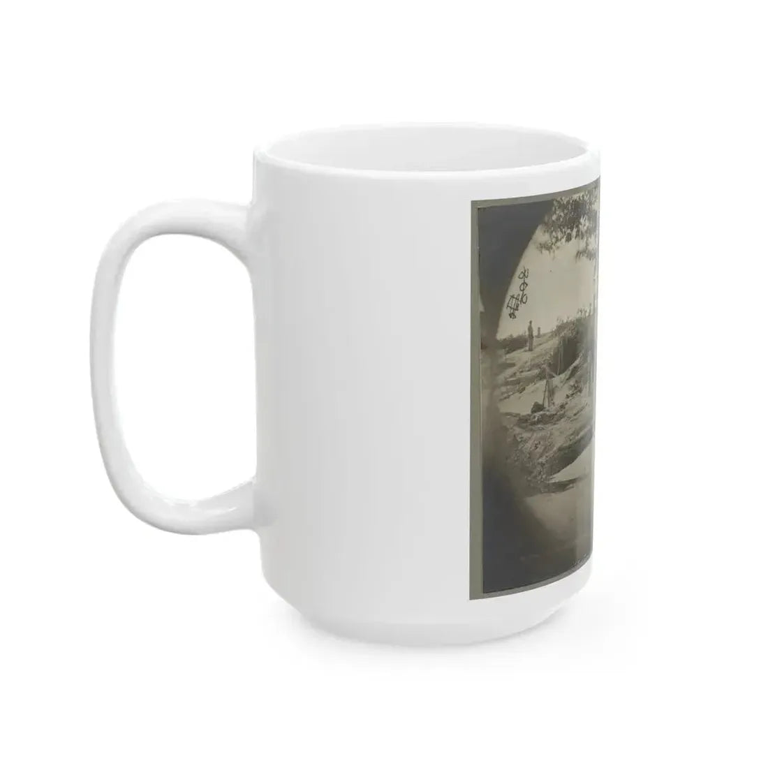 Bombproof Quarters On The Lines In Front Of Petersburg, Va. Aug. 1864 (U.S. Civil War) White Coffee Mug - Go Mug Yourself