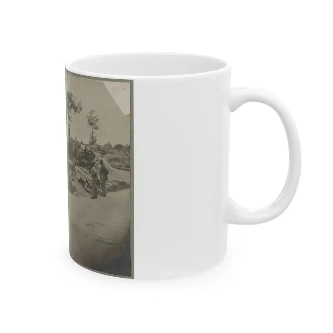 Bombproof Quarters On The Lines In Front Of Petersburg, Va. Aug. 1864 (U.S. Civil War) White Coffee Mug - Go Mug Yourself