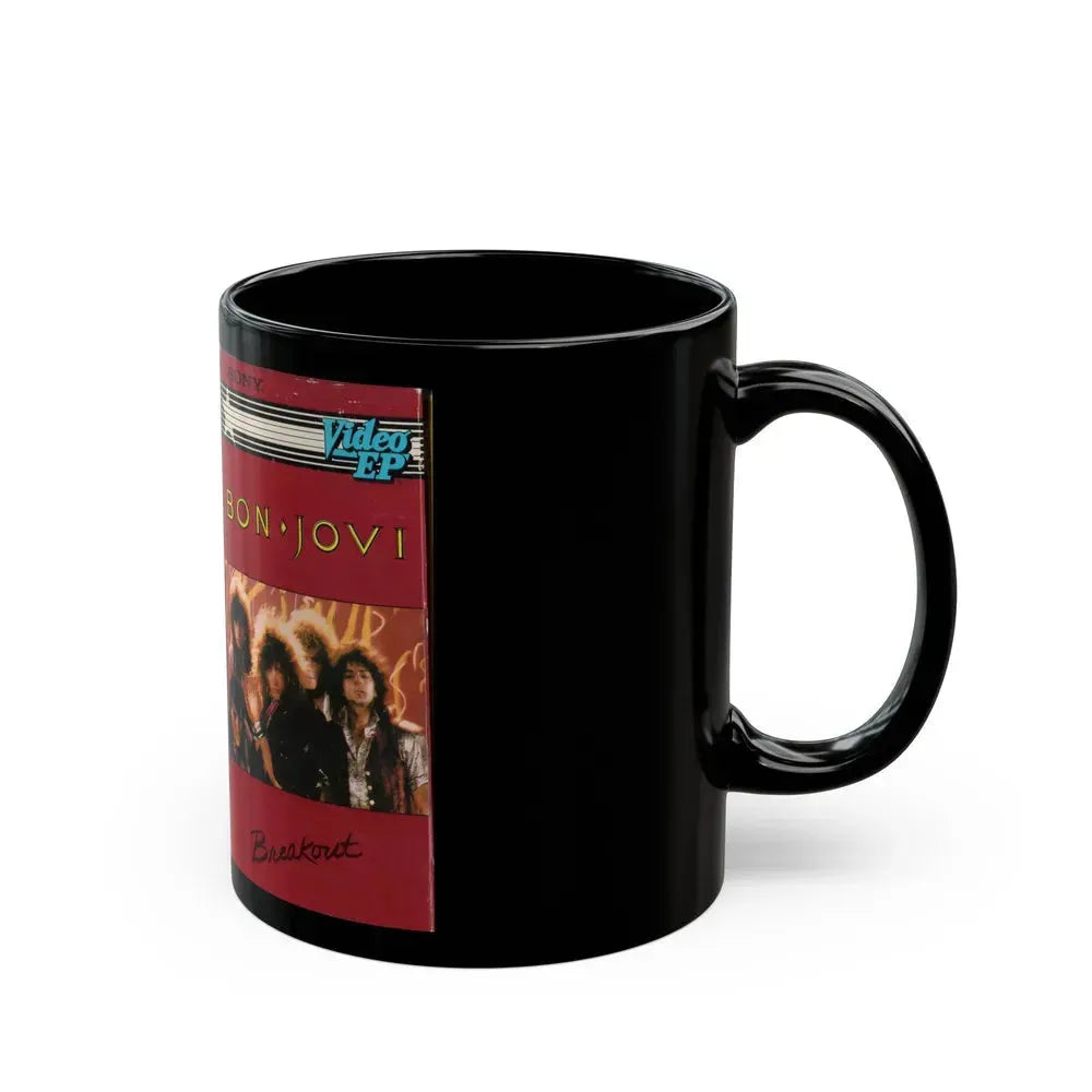BON JOVI BREAKOUT (VHS COVER) - Black Coffee Mug - Go Mug Yourself