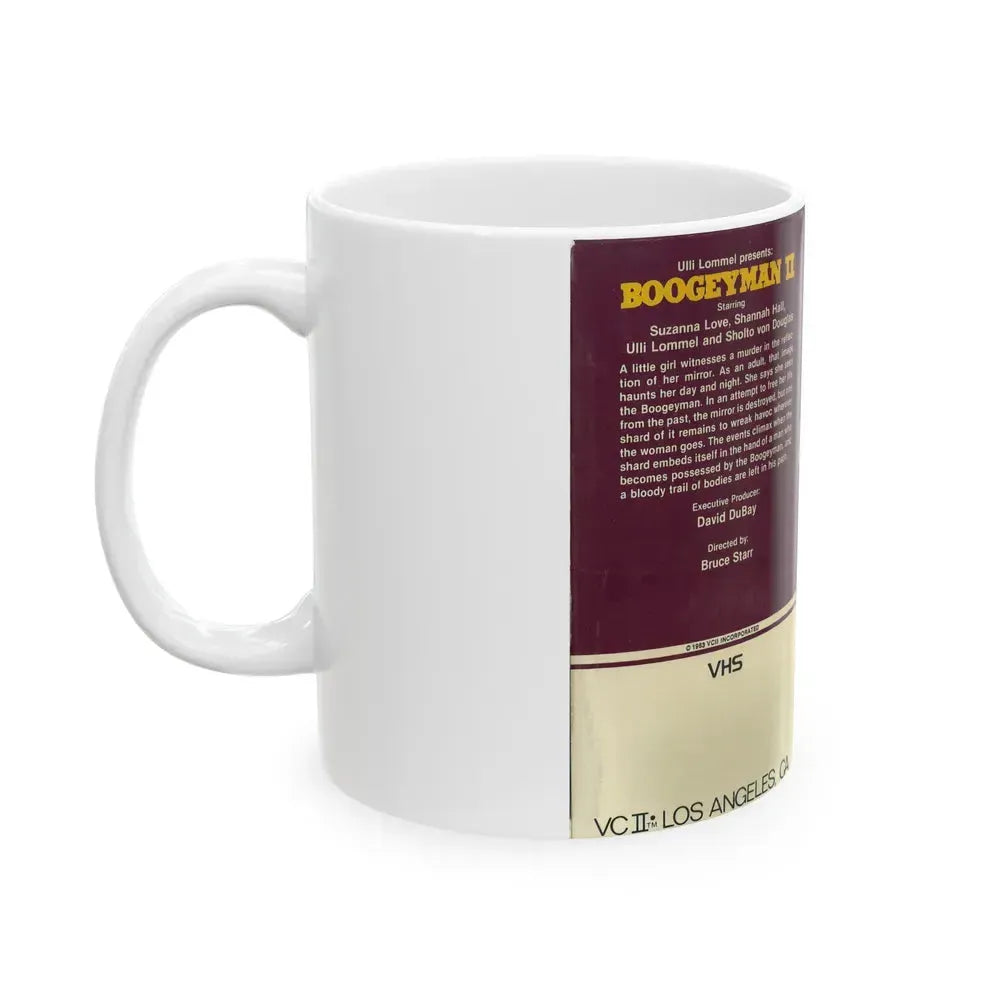 BOOGETMAN 2 (VHS COVER) - White Coffee Mug - Go Mug Yourself