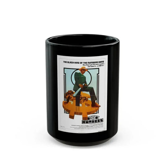 BOOK OF NUMBERS 1973 Movie Poster - Black Coffee Mug 15oz - Go Mug Yourself