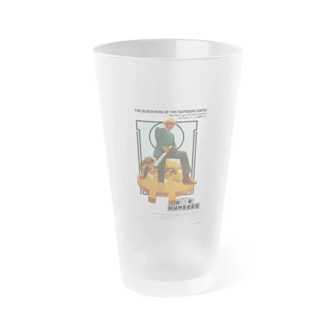 BOOK OF NUMBERS 1973 Movie Poster - Frosted Pint Glass 16oz 16oz Frosted - Go Mug Yourself