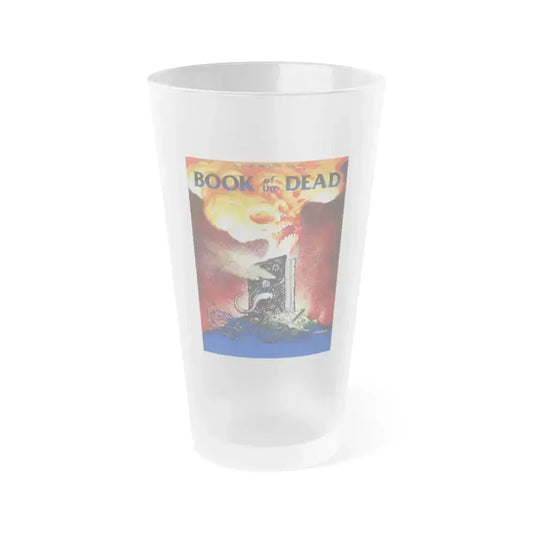 BOOK OF THE DEAD (EVIL DEAD ORIGINAL TITLE) 1981 Movie Poster - Frosted Pint Glass 16oz 16oz Frosted - Go Mug Yourself