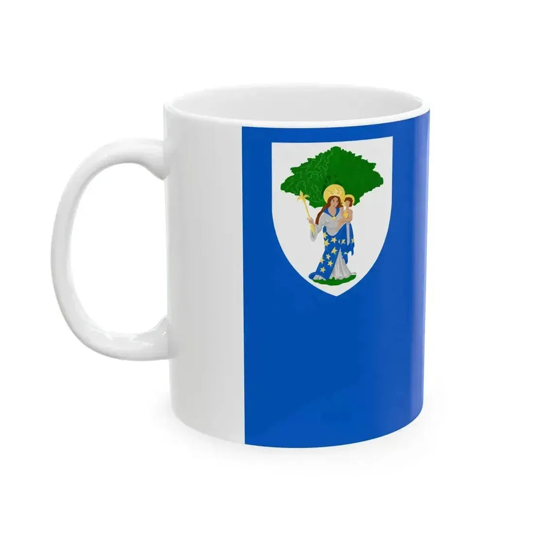Boom vlag (Belgium) White Coffee Mug - Go Mug Yourself