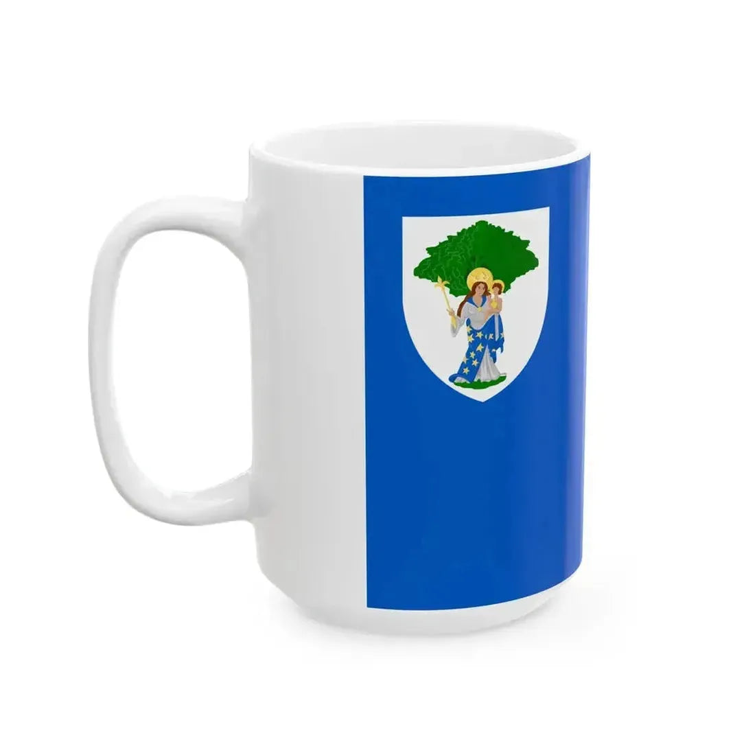 Boom vlag (Belgium) White Coffee Mug - Go Mug Yourself