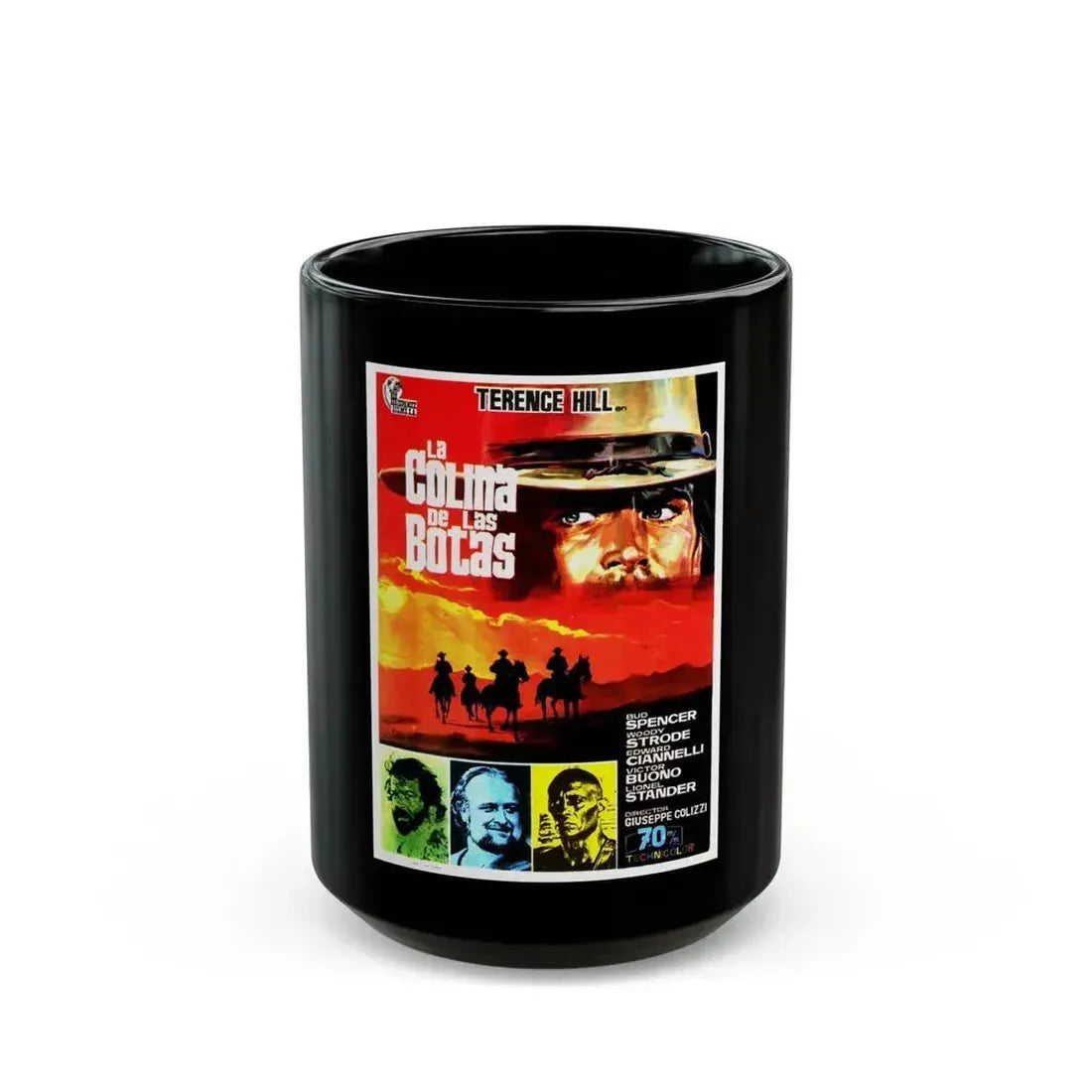 BOOT HILL (2) 1969 Movie Poster - Black Coffee Mug 15oz - Go Mug Yourself