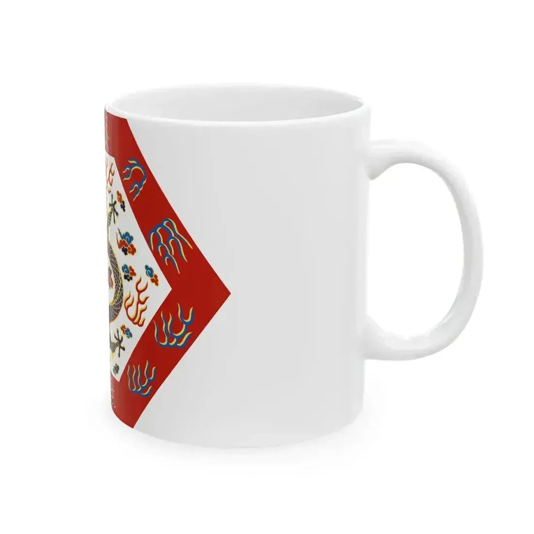 Bordered White Banner (China) White Coffee Mug - Go Mug Yourself