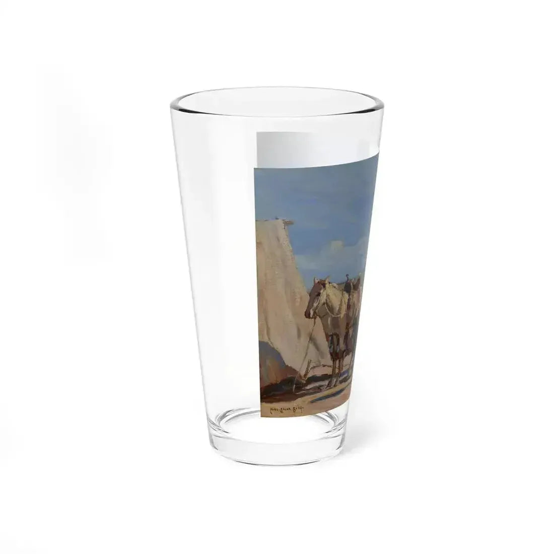 Borg - Desert Meeting (Native Americans in Art) Pint Glass 16oz - Go Mug Yourself