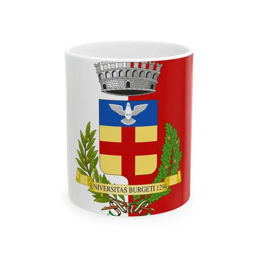 Borghetto Santo Spirito-Bandiera (Italy) White Coffee Mug 11oz - Go Mug Yourself