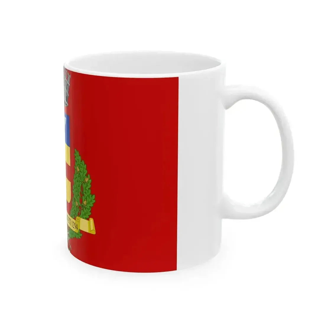 Borghetto Santo Spirito-Bandiera (Italy) White Coffee Mug - Go Mug Yourself