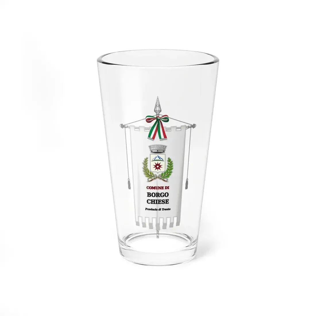 Borgo Chiese-Gonfalone (Italy) Pint Glass 16oz 16oz - Go Mug Yourself