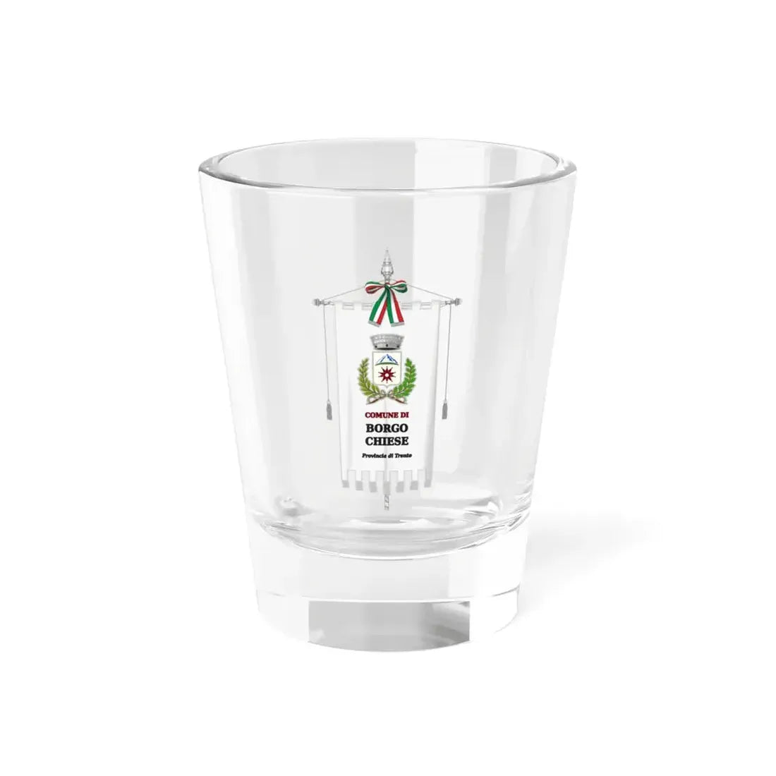 Borgo Chiese-Gonfalone (Italy) Shot Glass 1.5oz 1.5oz - Go Mug Yourself