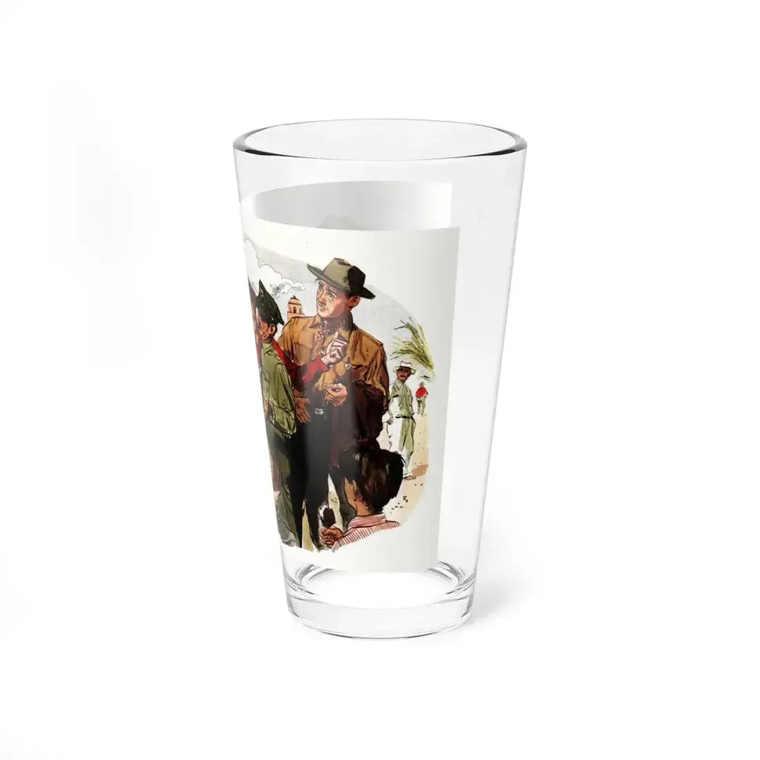 Born to Pick Cotton, Collier's, September 27, 1952 (Magazine Illustration) Pint Glass 16oz - Go Mug Yourself