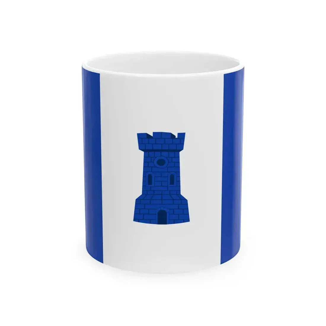 Bornem vlag (Belgium) White Coffee Mug 11oz - Go Mug Yourself