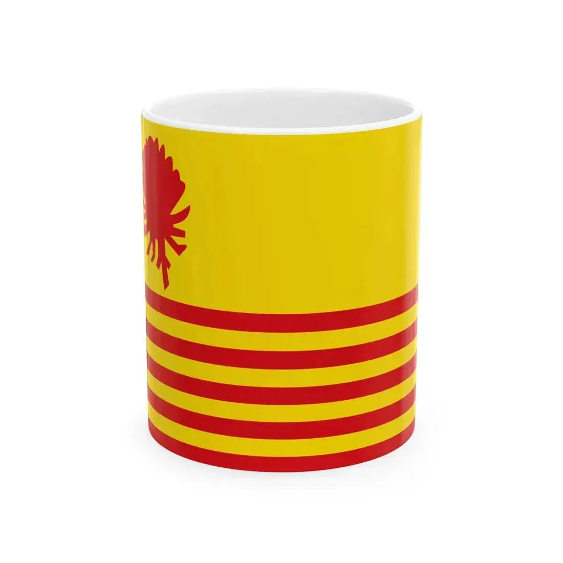Borsbeek vlag (Belgium) White Coffee Mug 11oz - Go Mug Yourself