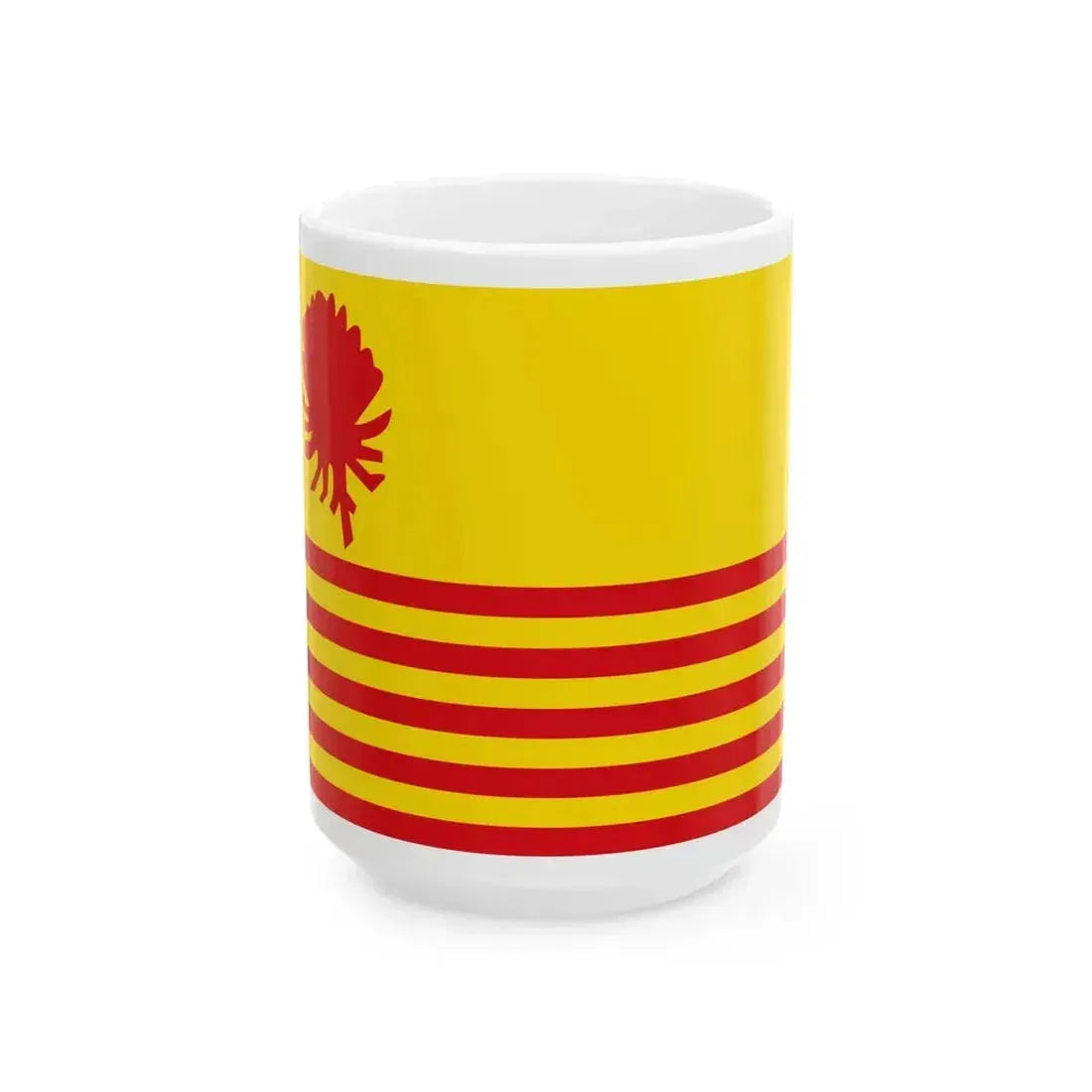 Borsbeek vlag (Belgium) White Coffee Mug 15oz - Go Mug Yourself