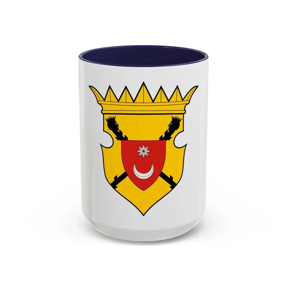 Bosnia and Herzegovina Country History (Fojnica Armorial) (17th century) - Accent Coffee Mug 15oz Navy - Go Mug Yourself