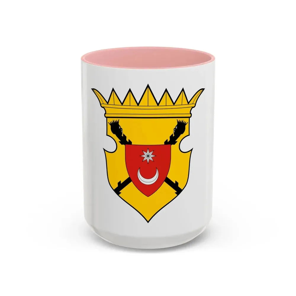 Bosnia and Herzegovina Country History (Fojnica Armorial) (17th century) - Accent Coffee Mug 15oz Pink - Go Mug Yourself