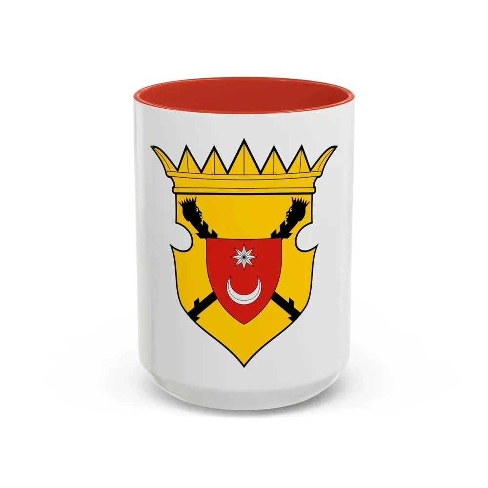 Bosnia and Herzegovina Country History (Fojnica Armorial) (17th century) - Accent Coffee Mug 15oz Red - Go Mug Yourself