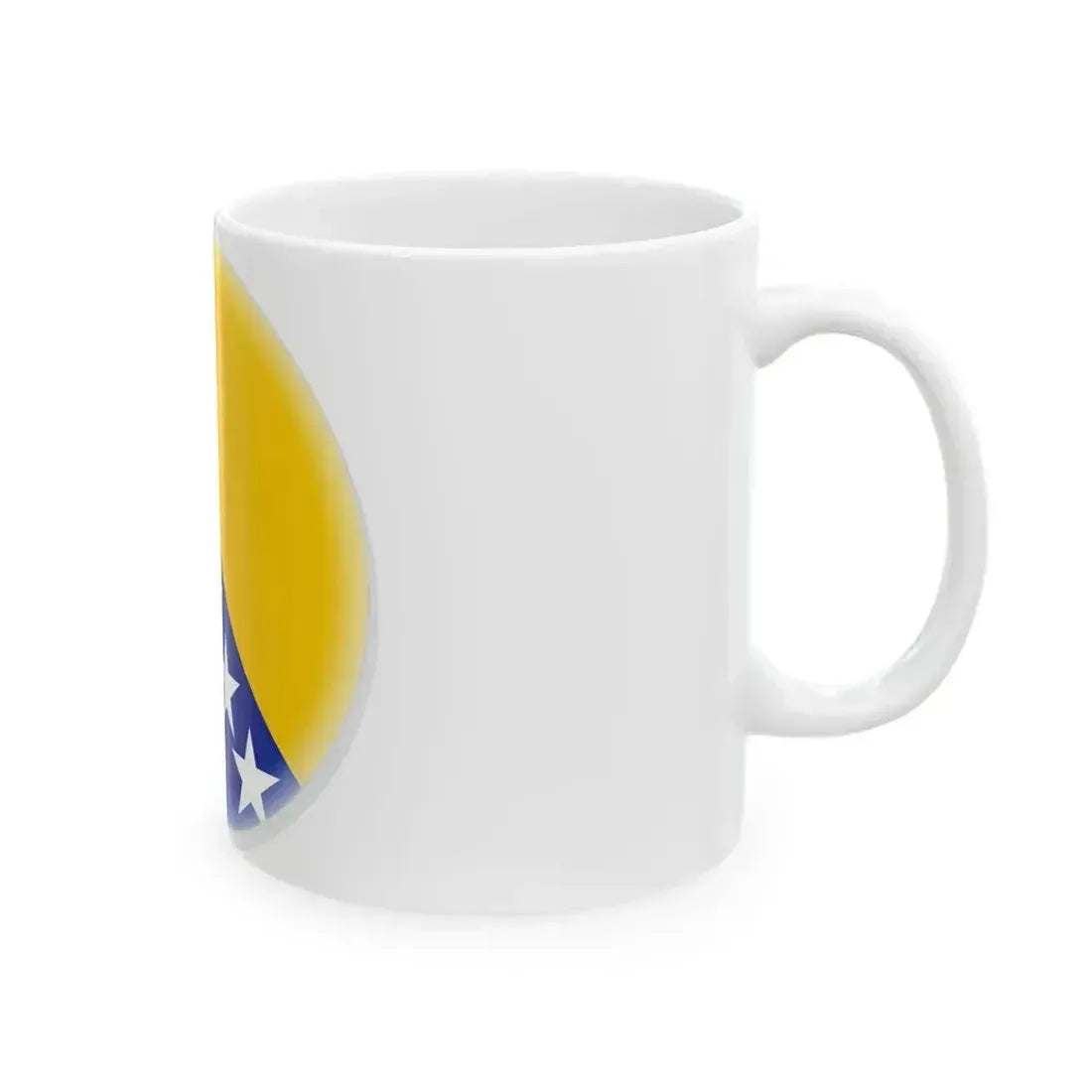 Bosnia and Herzegovina roundel (Bosnia and Herzegovina) White Coffee Mug - Go Mug Yourself