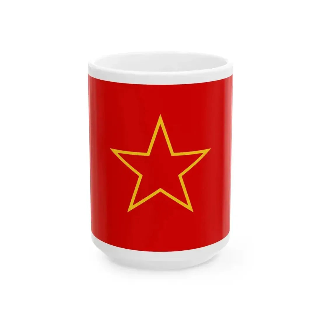 Bosnian-Herzegovinian Partisans flag (Bosnia and Herzegovina) White Coffee Mug 15oz - Go Mug Yourself