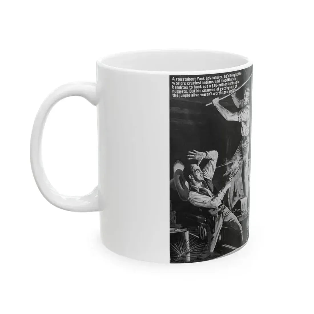Boss of Brazil's Wildest Goldtown, For Men Only, June 1965 - White Coffee Mug - Go Mug Yourself