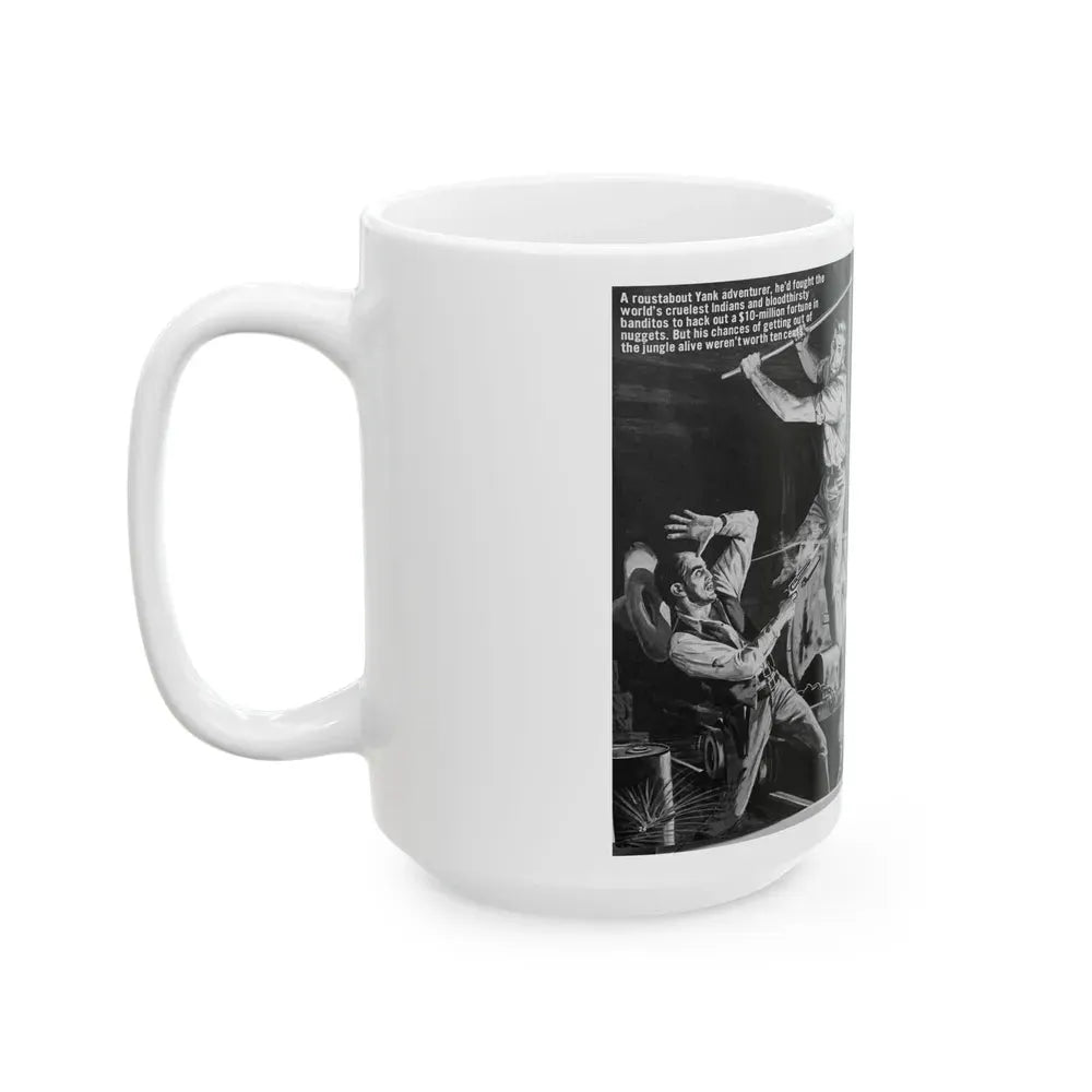 Boss of Brazil's Wildest Goldtown, For Men Only, June 1965 - White Coffee Mug - Go Mug Yourself