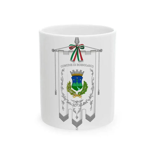 Bossolasco-Gonfalone (Italy) White Coffee Mug 11oz - Go Mug Yourself
