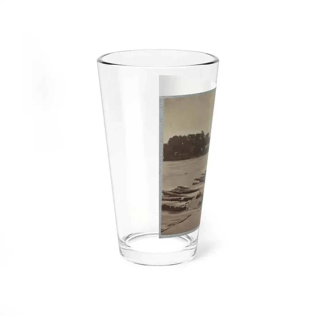 Boteler's Ford, Potomac River Near Shepherdstown. Point At Which Confederate Army Crossed After Battle Of Antietam (U.S. Civil War) Pint Glass 16oz - Go Mug Yourself