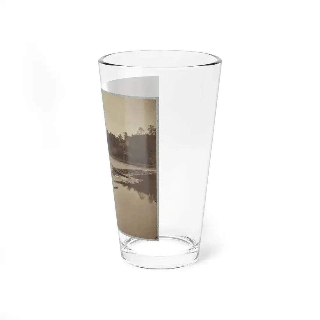 Boteler's Ford, Potomac River Near Shepherdstown. Point At Which Confederate Army Crossed After Battle Of Antietam (U.S. Civil War) Pint Glass 16oz - Go Mug Yourself
