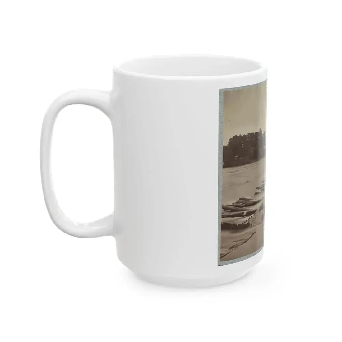 Boteler's Ford, Potomac River Near Shepherdstown. Point At Which Confederate Army Crossed After Battle Of Antietam (U.S. Civil War) White Coffee Mug - Go Mug Yourself