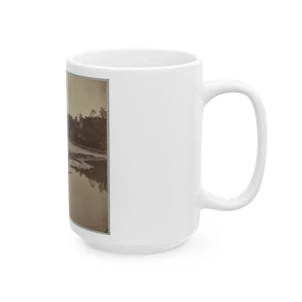 Boteler's Ford, Potomac River Near Shepherdstown. Point At Which Confederate Army Crossed After Battle Of Antietam (U.S. Civil War) White Coffee Mug - Go Mug Yourself
