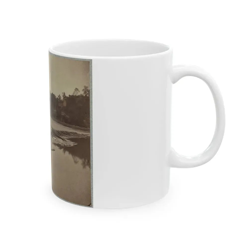 Boteler's Ford, Potomac River Near Shepherdstown. Point At Which Confederate Army Crossed After Battle Of Antietam (U.S. Civil War) White Coffee Mug - Go Mug Yourself
