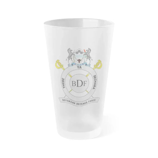 Botswana Defence Force - Frosted Pint Glass 16oz 16oz Frosted - Go Mug Yourself