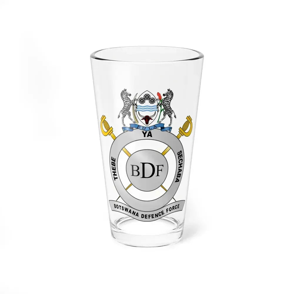 Botswana Defence Force - Pint Glass 16oz 16oz - Go Mug Yourself