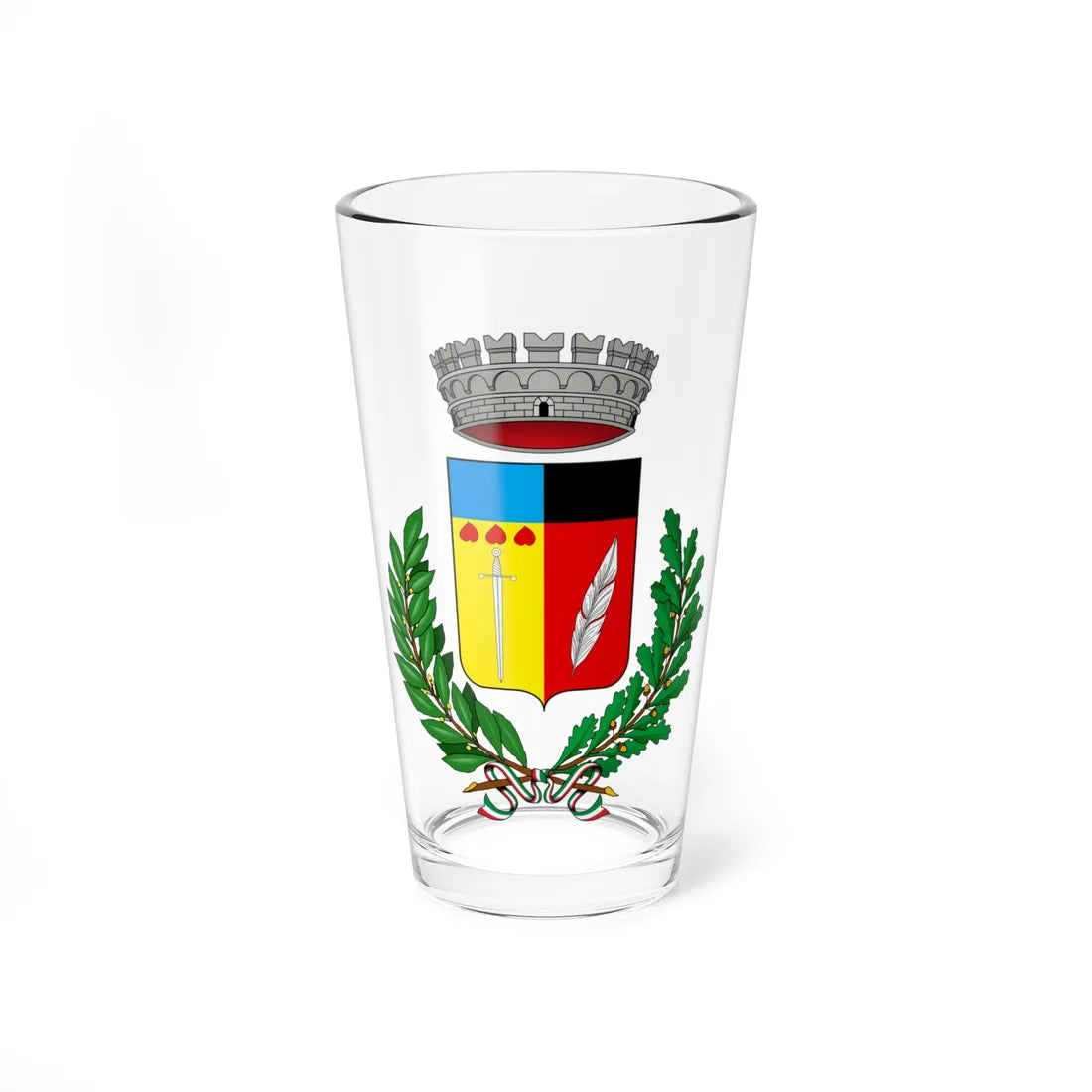 Bottanuco-Stemma (Italy) (Coat of Arms) Pint Glass 16oz 16oz - Go Mug Yourself