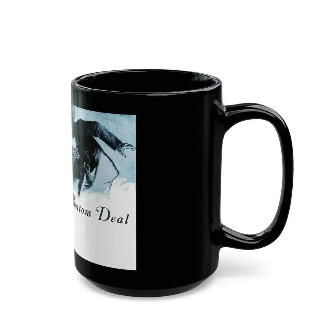 Bottom Deal, Blue Book Magazine, May 1941 - Black Coffee Mug - Go Mug Yourself