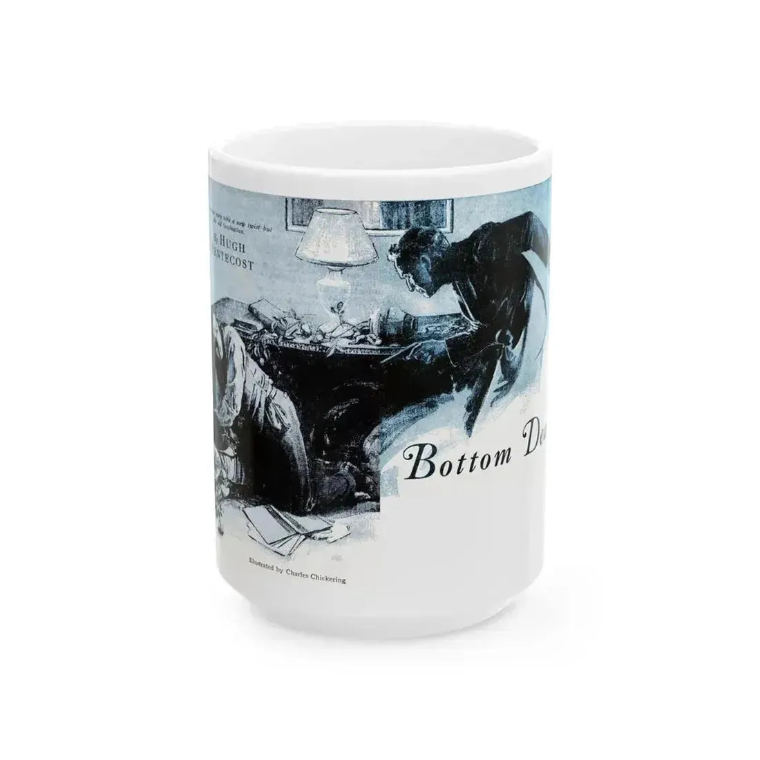 Bottom Deal, Blue Book Magazine, May 1941 - White Coffee Mug 15oz - Go Mug Yourself