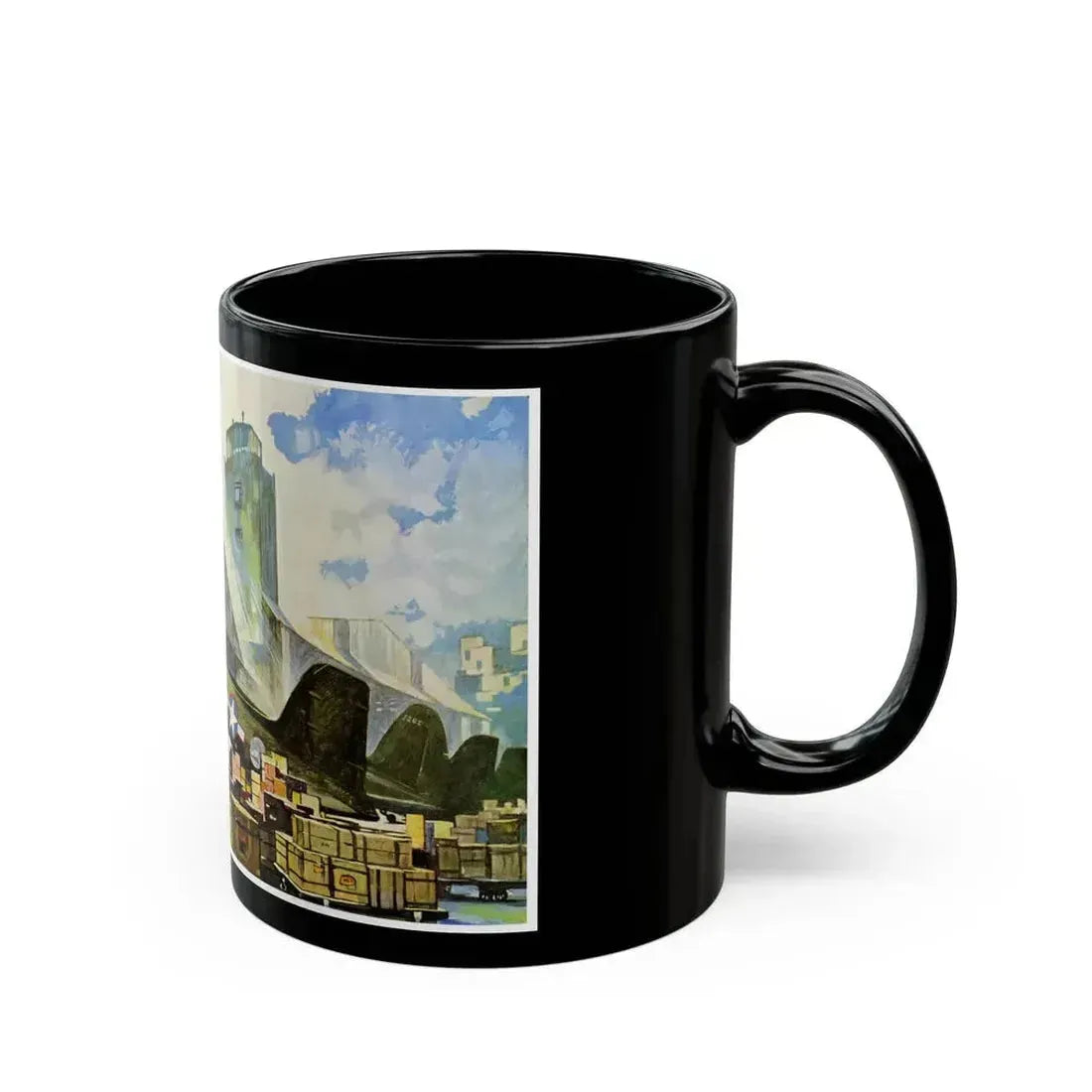 Bound For Bases in Africa, Europe and the Pacific, 1943 - Black Coffee Mug - Go Mug Yourself