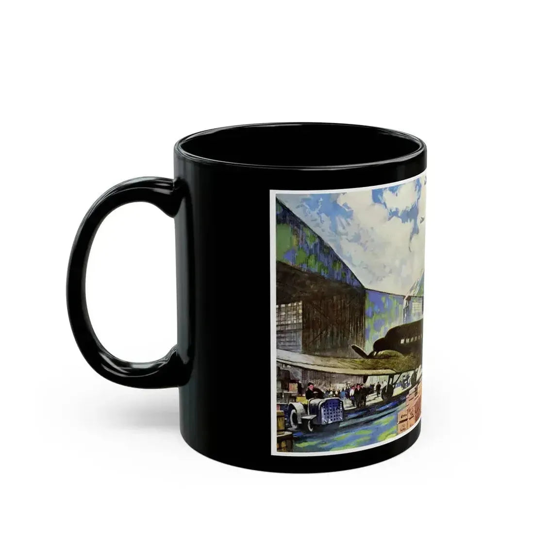 Bound For Bases in Africa, Europe and the Pacific, 1943 - Black Coffee Mug - Go Mug Yourself