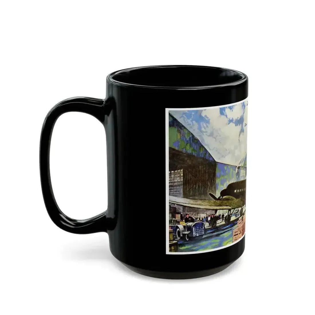 Bound For Bases in Africa, Europe and the Pacific, 1943 - Black Coffee Mug - Go Mug Yourself